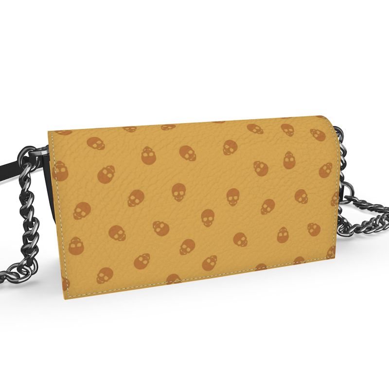 The 'Kenway' Evening Bag in Honeycomb with Sundial Skulls