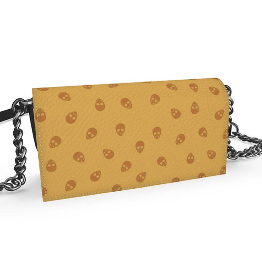 The 'Kenway' Evening Bag in Honeycomb with Sundial Skulls