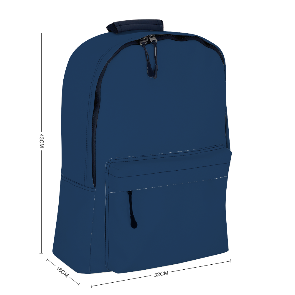 Backpack in Lazuli Blue with Black Trim