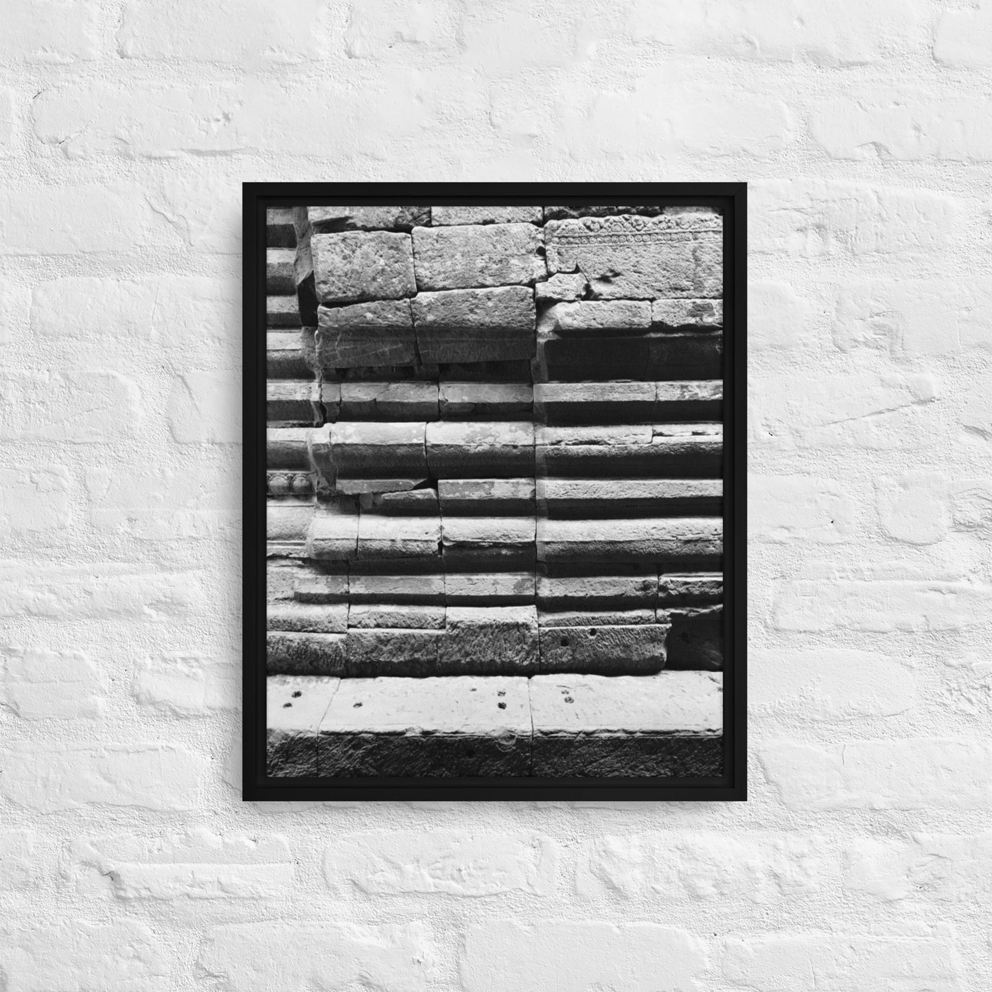 Architectural Texture Framed canvas 01